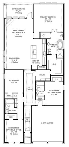 Perry Homes 50'-2180w Floor plan