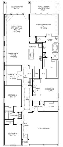 Perry Homes 50'-2410w Floor plan