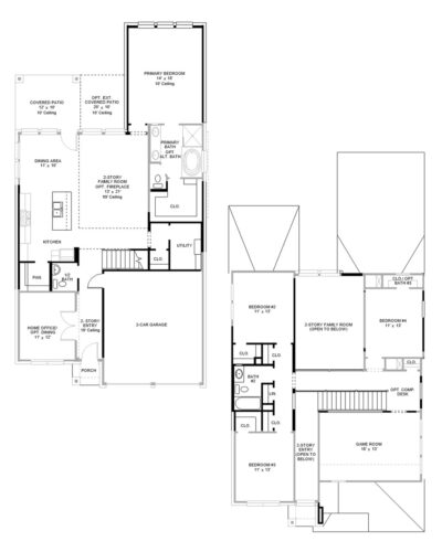 Perry Homes 50'-2442w Floor plan