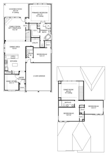 Perry Homes 50'-2444w Floor plan