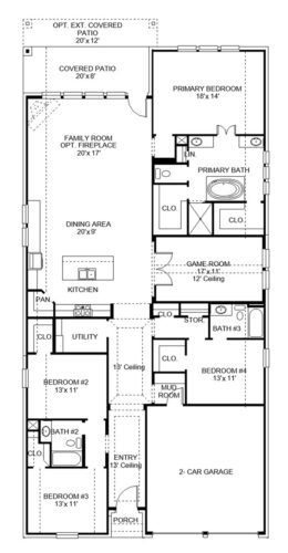 Perry Homes 50'-2545w Floor plan