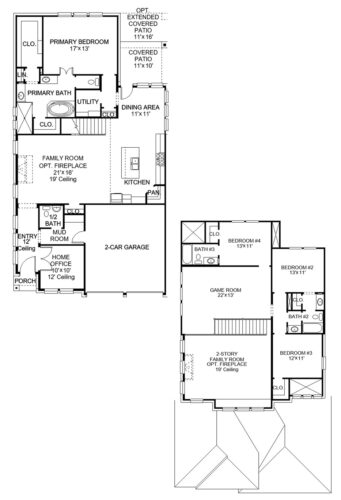 Perry Homes 50'-2662w Floor plan