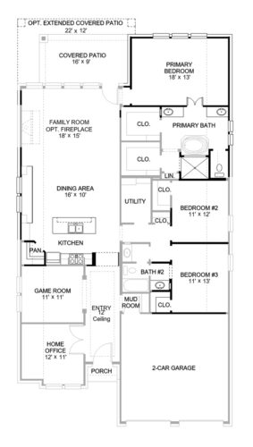 Perry Homes 55'-2127w Floor plan