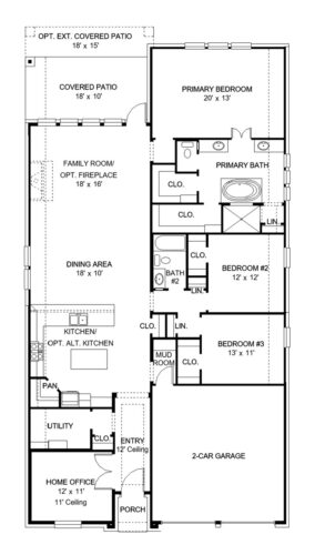 Perry Homes 55'-2189w Floor plan