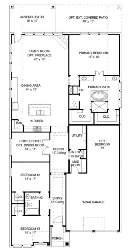 Perry Homes 55'-2251w Floor plan