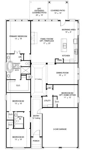 Perry Homes 55'-2267w Floor plan