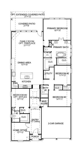 Perry Homes 55'-2504w Floor plan