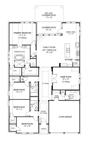Perry Homes 55'-2519w Floor plan