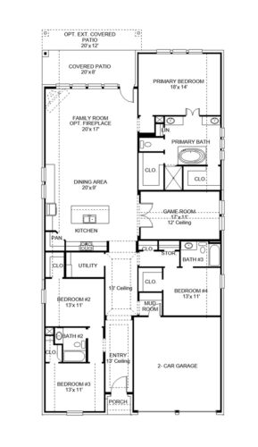 Perry Homes 55'-2545w Floor plan