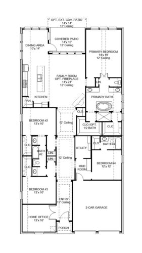 Perry Homes 55'-2574w Floor plan