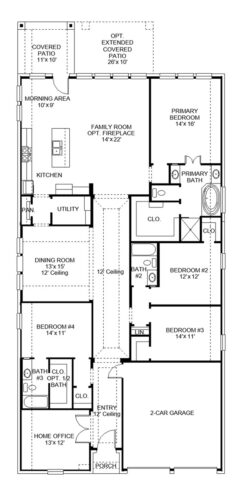 Perry Homes 55'-2589w Floor plan