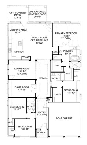 Perry Homes 55'-2622w Floor plan