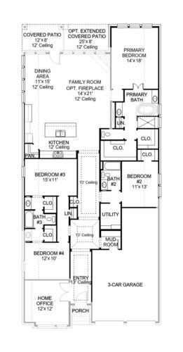 Perry Homes 55'-2663w Floor plan