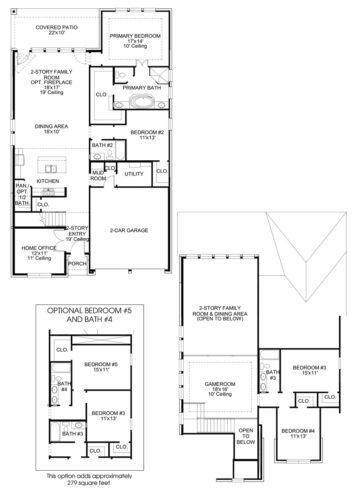 Perry Homes 55'-2694w Floor plan