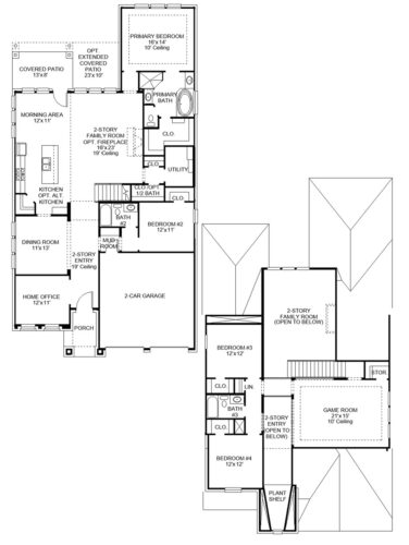 Perry Homes 55'-2797w Floor plan