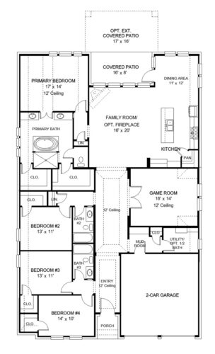 Perry Homes 60'-2519w Floor plan