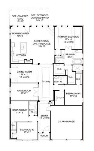 Perry Homes 60'-2622w Floor plan