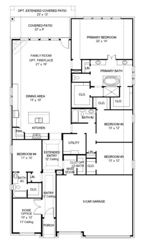 Perry Homes 60'-2695w Floor plan