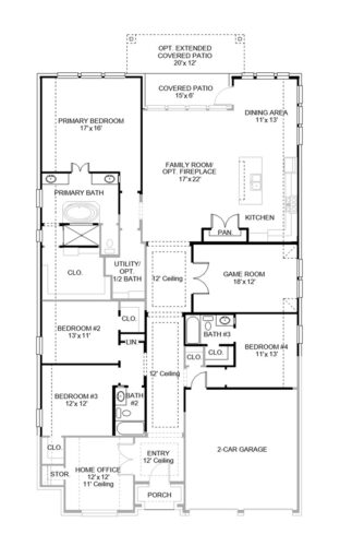 Perry Homes 60'-2737w Floor plan