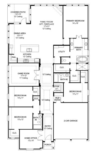 Perry Homes 60'-2911w Floor plan