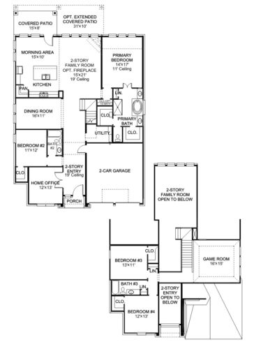 Perry Homes 60'-2934w Floor plan