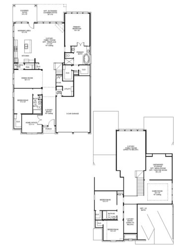 Perry Homes 60'-3095w Floor plan
