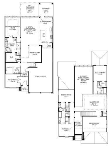 Perry Homes 60'-3190w Floor plan