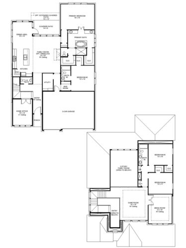 Perry Homes 60'-3203w Floor plan