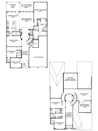 Perry Homes 60'-3299w Floor plan