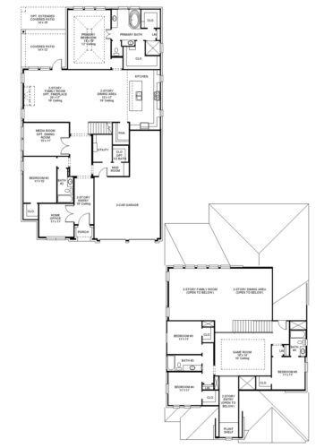 Perry Homes 60'-3397w Floor plan