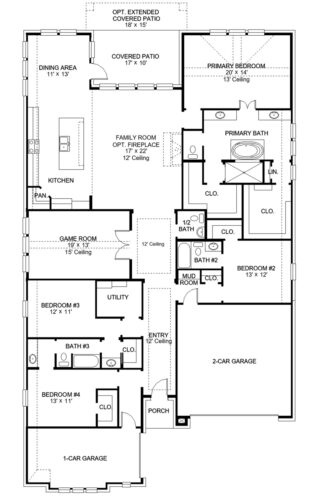 Perry Homes 70'-2885w Floor plan