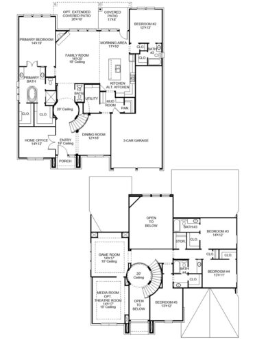 Perry Homes 70'-3791w Floor plan