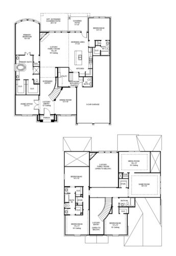 Perry Homes 70'-3798w Floor plan