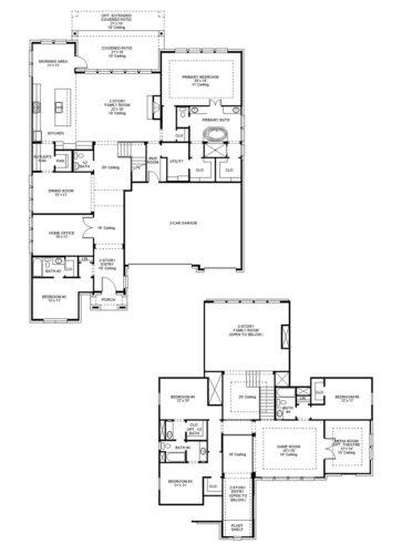 Perry Homes 70'-3896w Floor plan