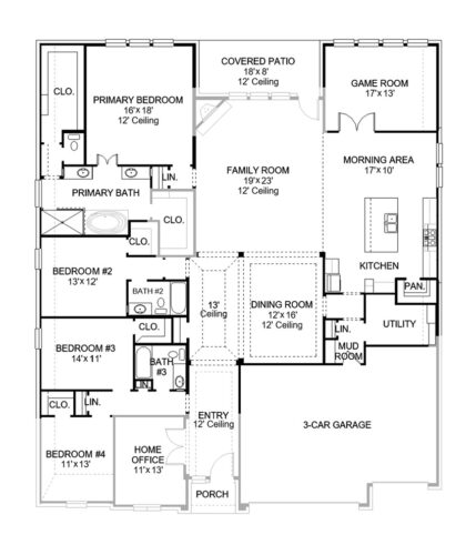 Perry Homes 80'-3307w Floor plan