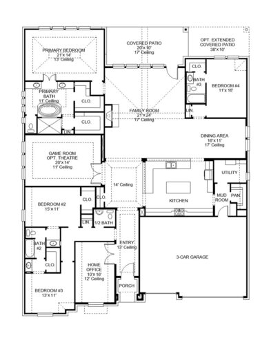 Perry Homes 80'-3410w Floor plan