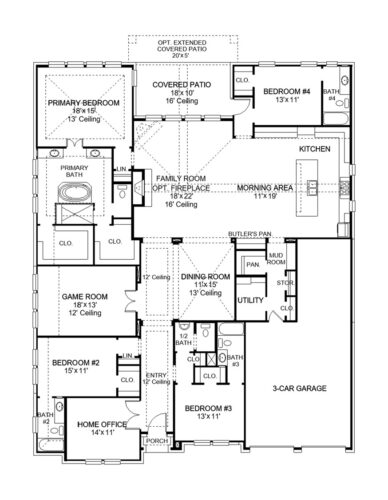 Perry Homes 80'-3525w Floor plan