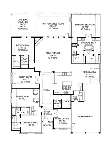 Perry Homes 80'-3526w Floor plan