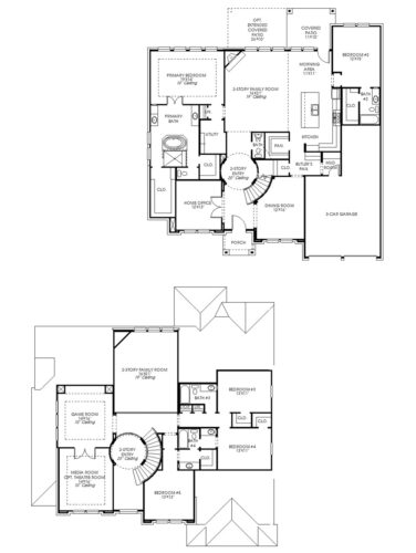 Perry Homes 80'-3917w Floor plan