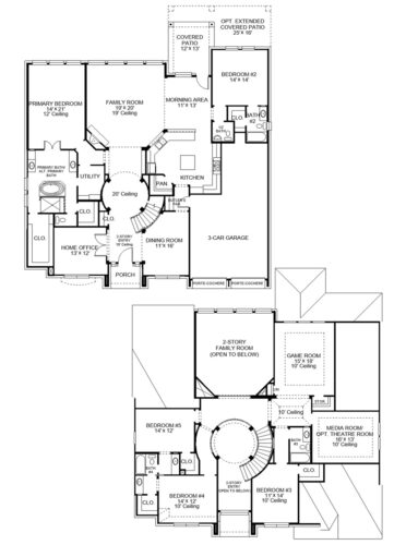 Perry Homes 80'-4190w Floor plan