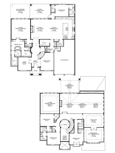 Perry Homes 80'-4199w Floor plan