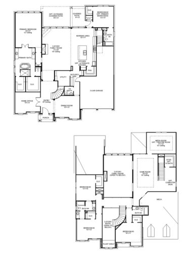 Perry Homes 80'-4891w Floor plan