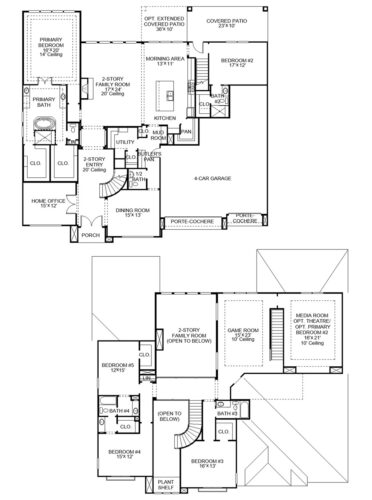 Perry Homes 80'-4931s Floor plan