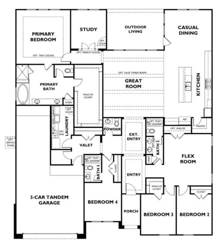 Shea Homes 70'-Plan 6005 Floor plan