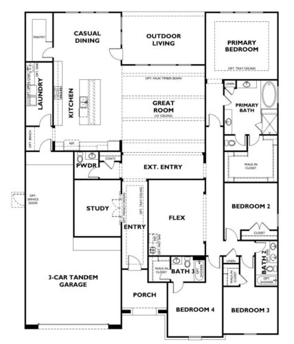Shea Homes 70'-Plan 6010 Floor plan
