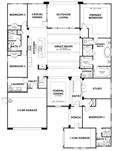 Shea Homes 70'-Plan 6015 Floor plan