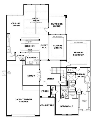 Shea Homes 70'-Plan 6060 1F Floor plan