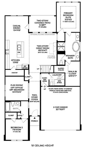 Toll Brothers Homes 50'-Bautista 1F Floor plan