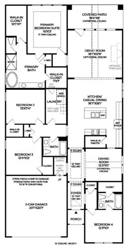 Toll Brothers Homes 50'-Lavaca Floor plan