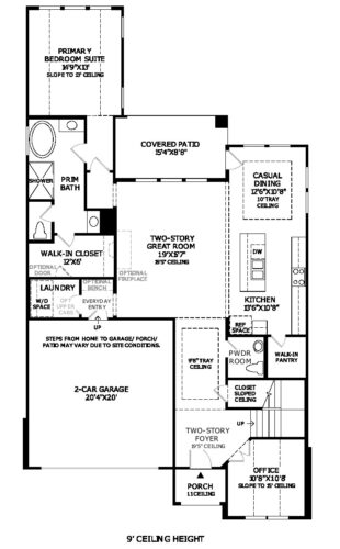 Toll Brothers Homes 50'-Waller 1F Floor plan